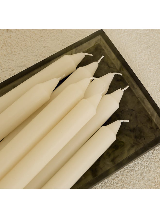 Home Box Unscented Taper Candles - 8 Pack - Image 3